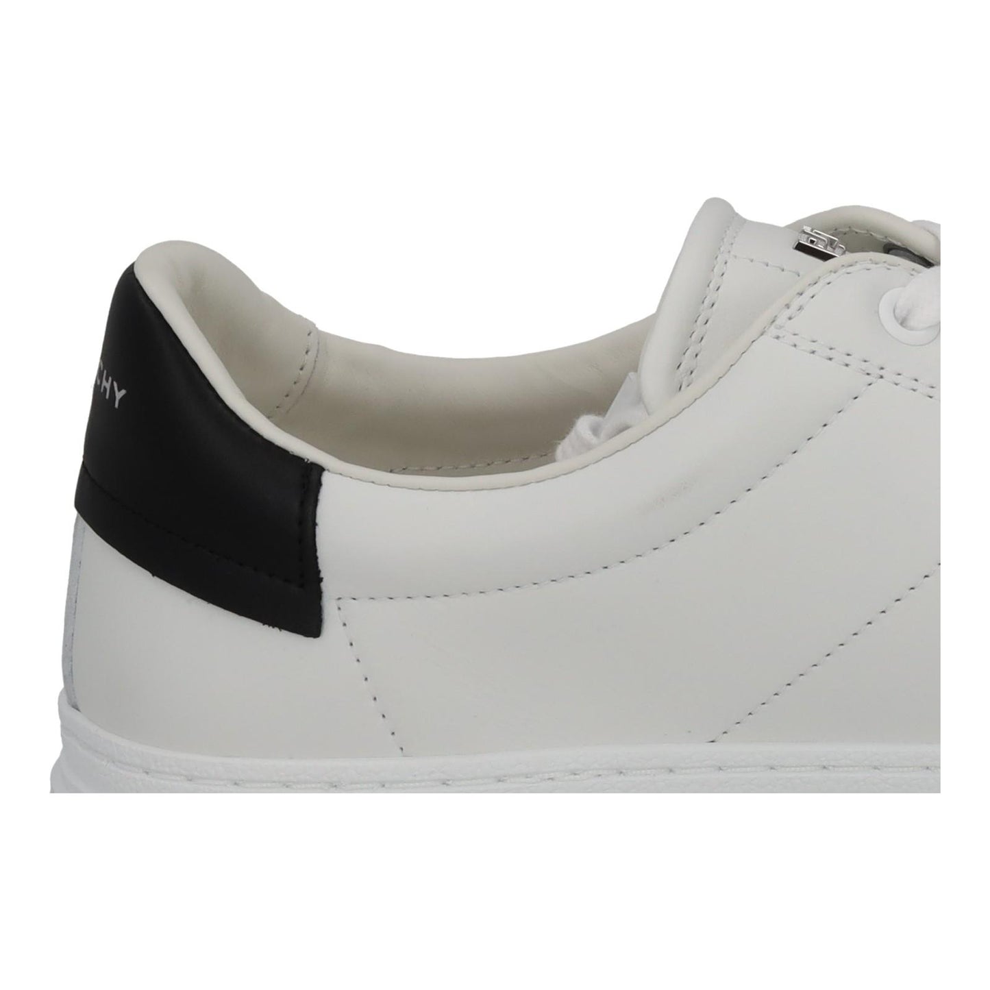 GIVENCHY Trainers City Sport Low Top Lace White Black Leather UK8.5 NEW RRP485