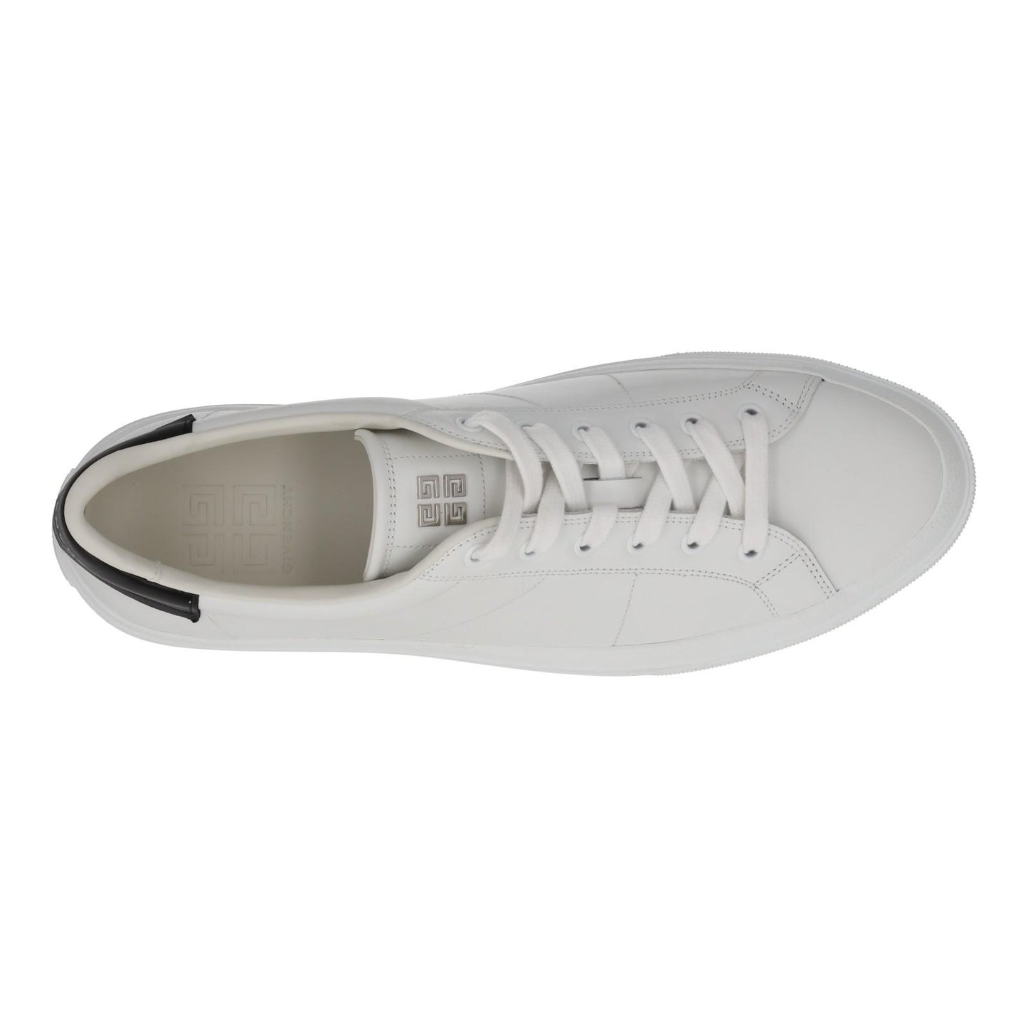 GIVENCHY Trainers City Court Low Top Lace White Black Leather UK11 NEW RRP485