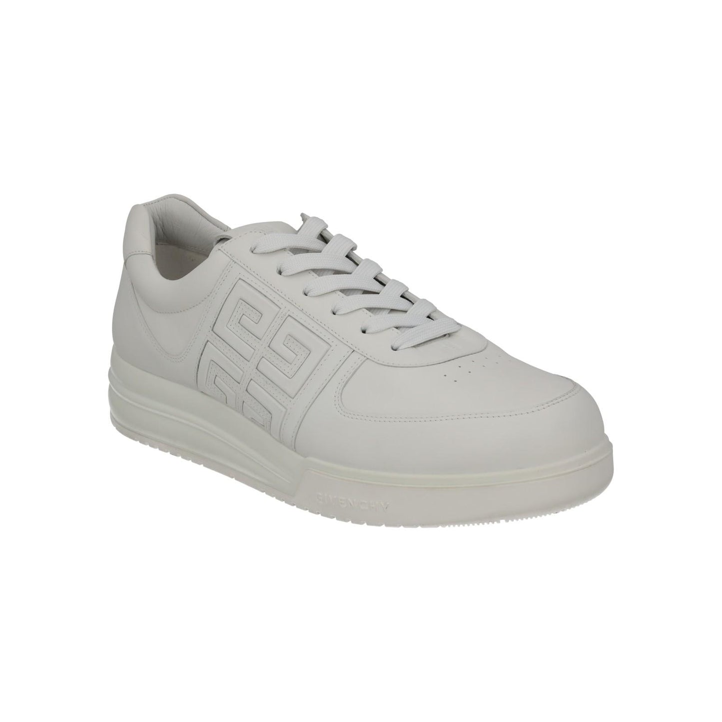 GIVENCHY Trainers G4 Low Top Lace Up Round Toe White Leather UK11 NEW RRP525