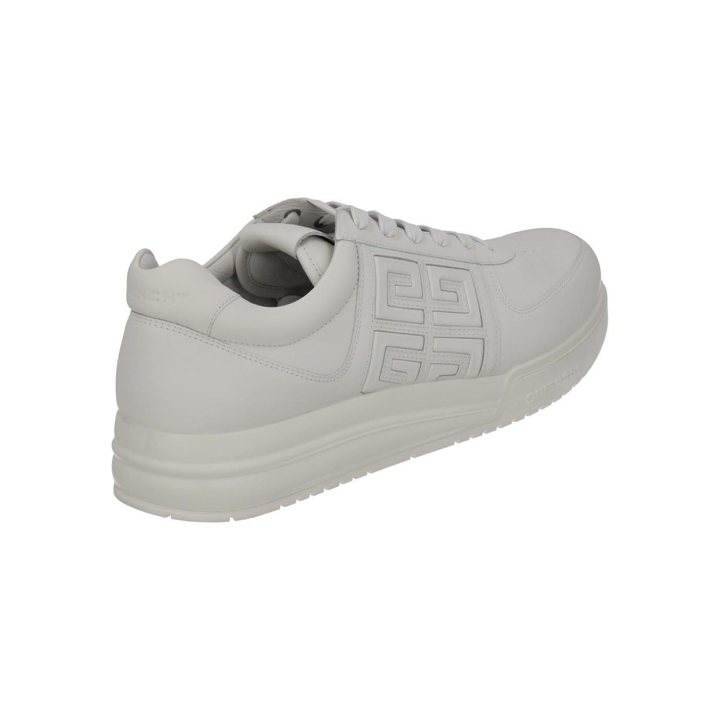 GIVENCHY Trainers G4 Low Top Lace Up Round Toe White Leather UK11 NEW RRP525