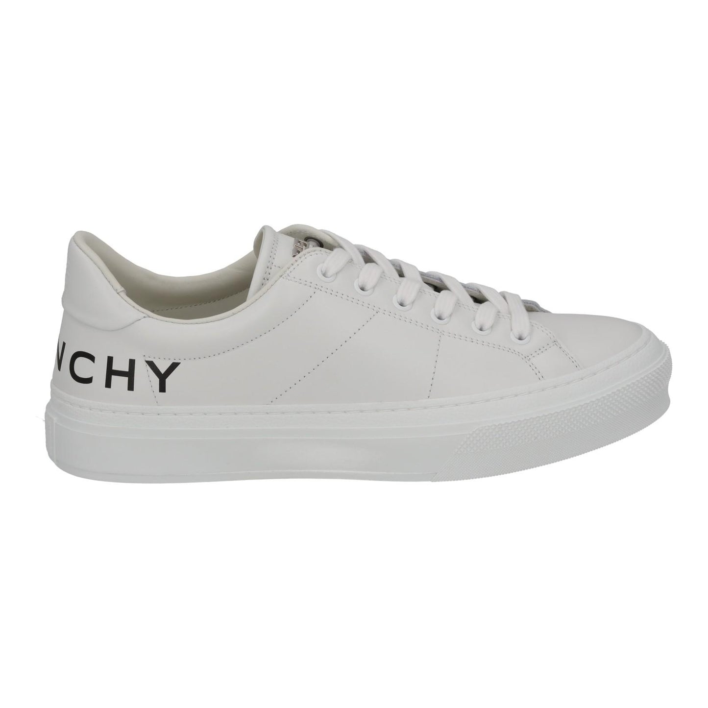 GIVENCHY Trainers City Sport Logo White Black Leather IT41 UK8 NEW RRP510