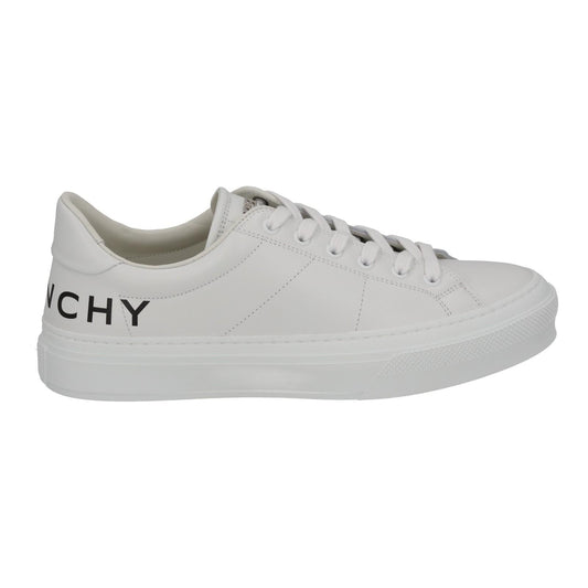 GIVENCHY Trainers City Sport Logo White Black Leather IT41 UK8 NEW RRP510