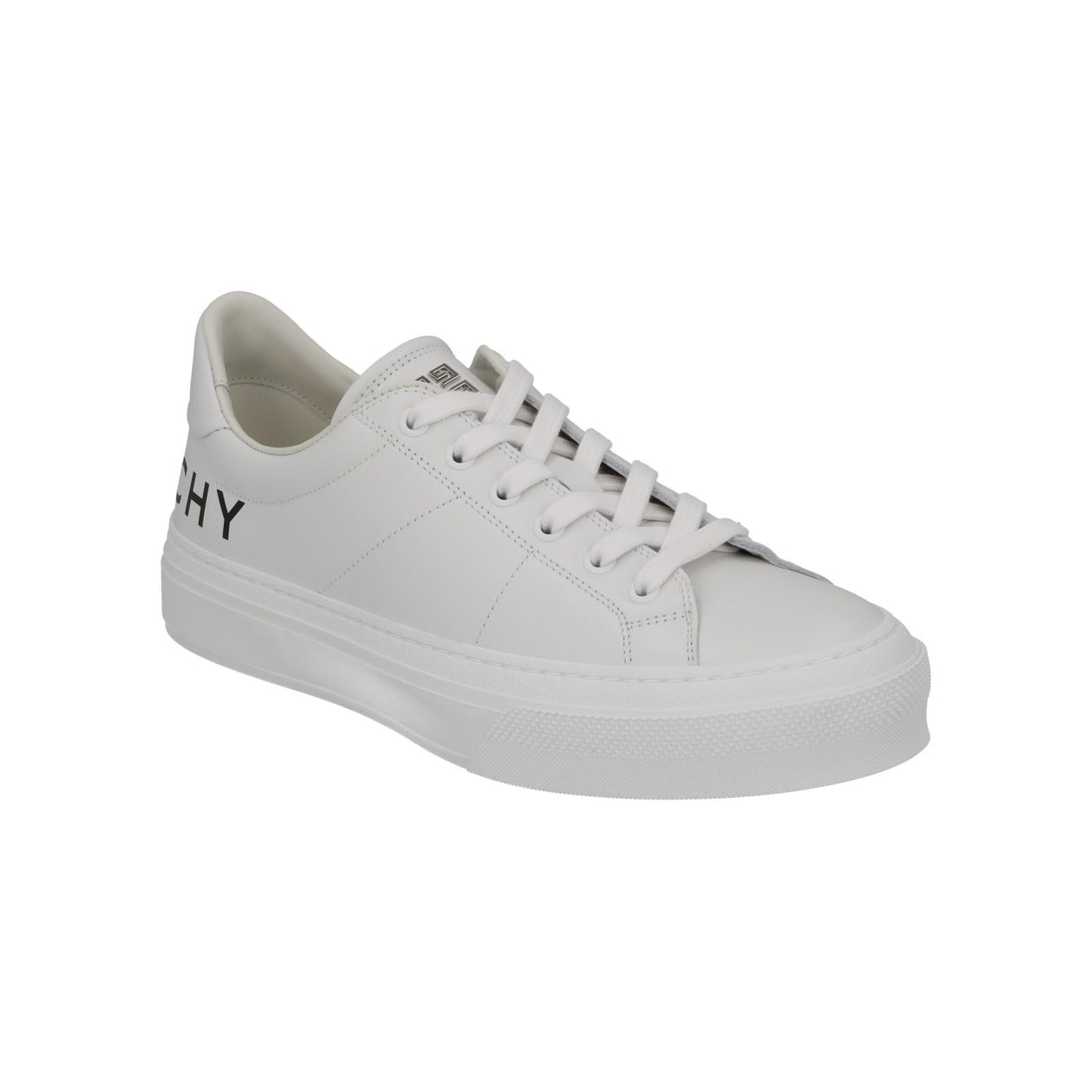 GIVENCHY Trainers City Sport Logo White Black Leather IT41 UK8 NEW RRP510
