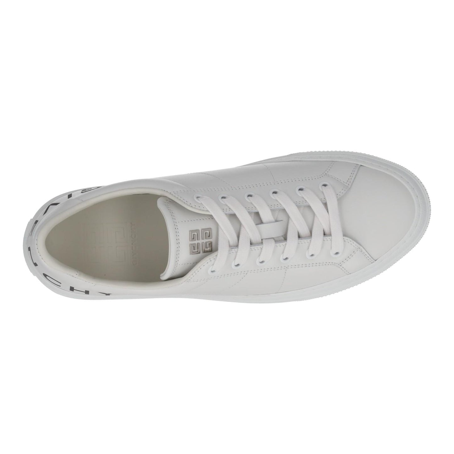 GIVENCHY Trainers City Sport Logo White Black Leather IT41 UK8 NEW RRP510