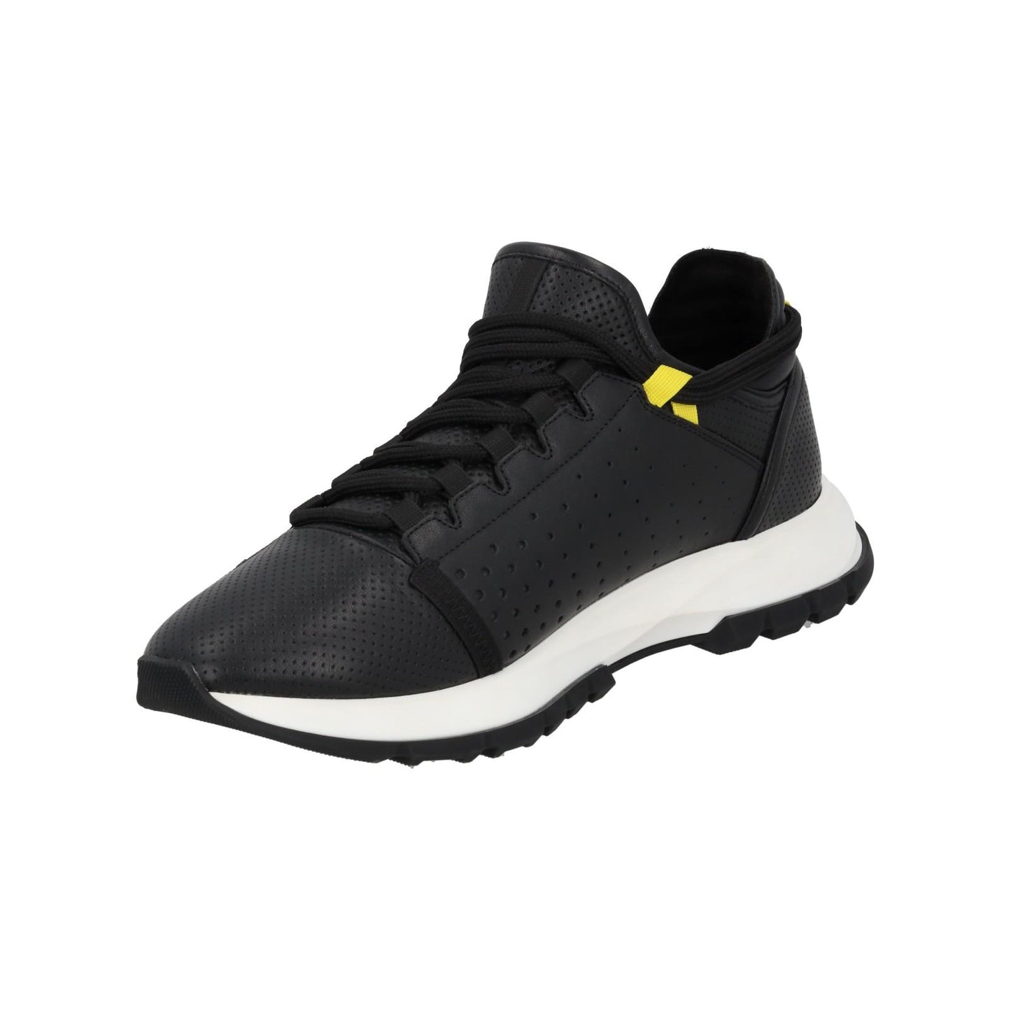 GIVENCHY Trainers Spectre Zip Runner Lace Low Top Black Leather UK8 NEW RRP595