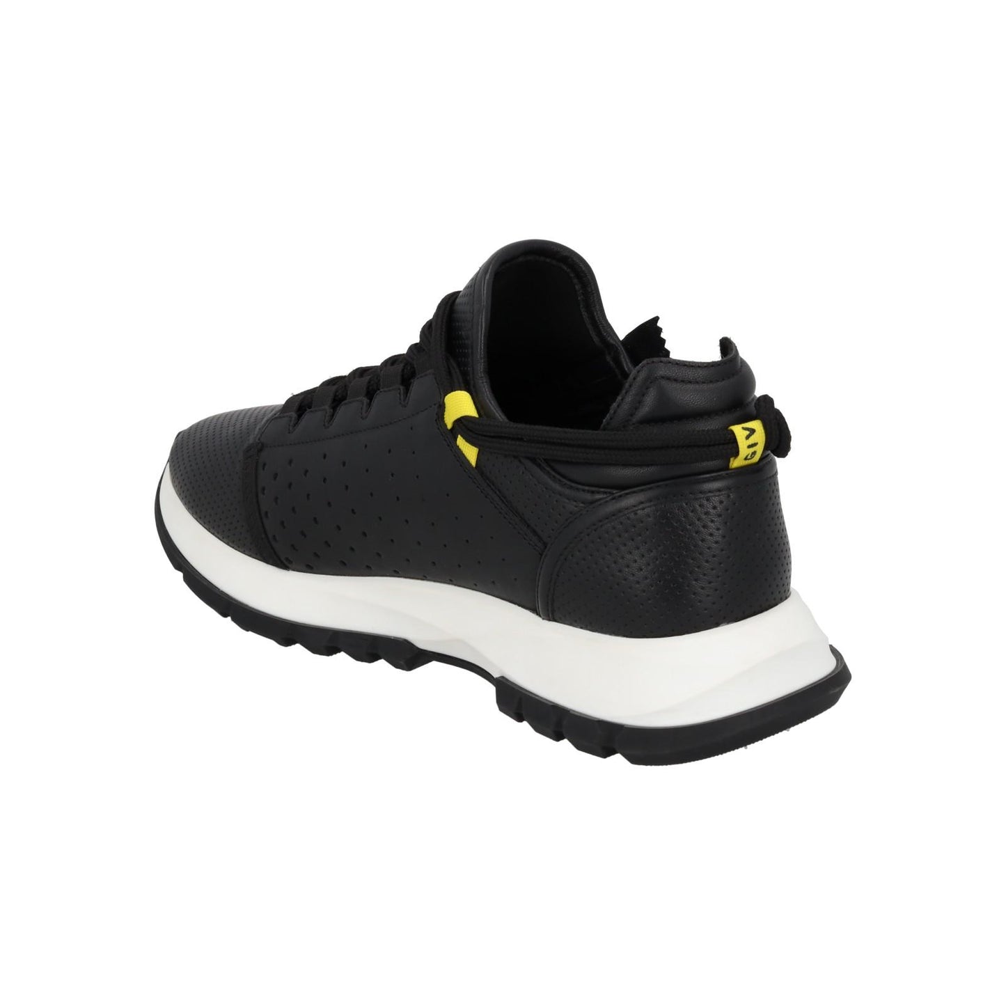 GIVENCHY Trainers Spectre Zip Runner Lace Low Top Black Leather UK8 NEW RRP595