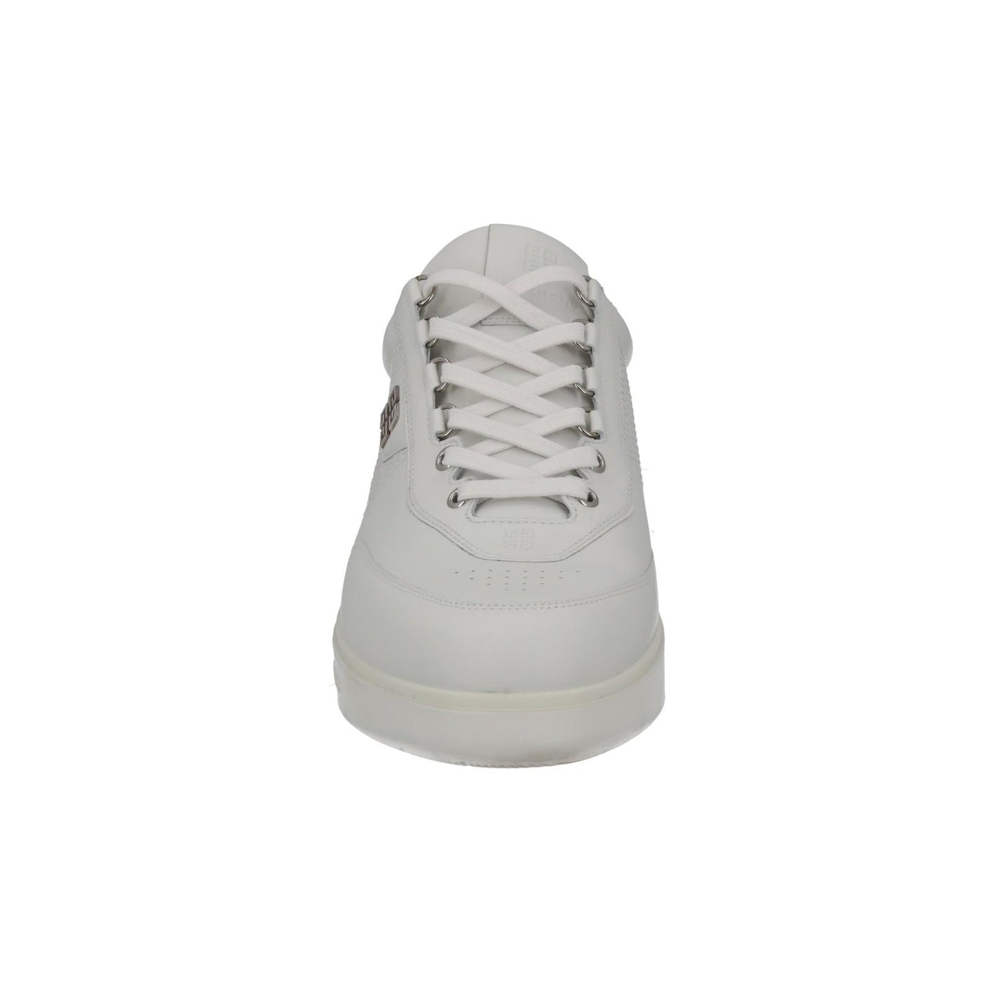 GIVENCHY G4 Trainer Low Top Lace Up Round Toe White Leather UK12 NEW RRP525