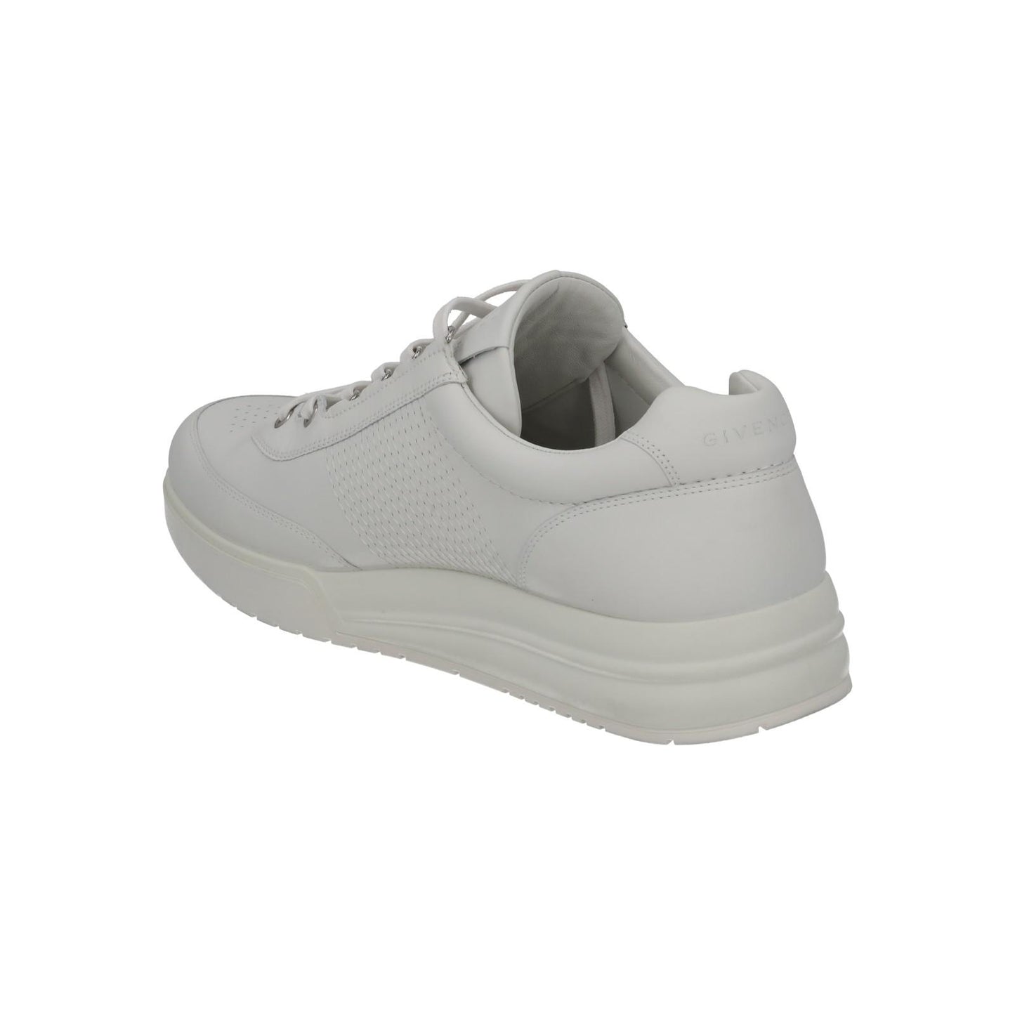 GIVENCHY G4 Trainer Low Top Lace Up Round Toe White Leather UK12 NEW RRP525