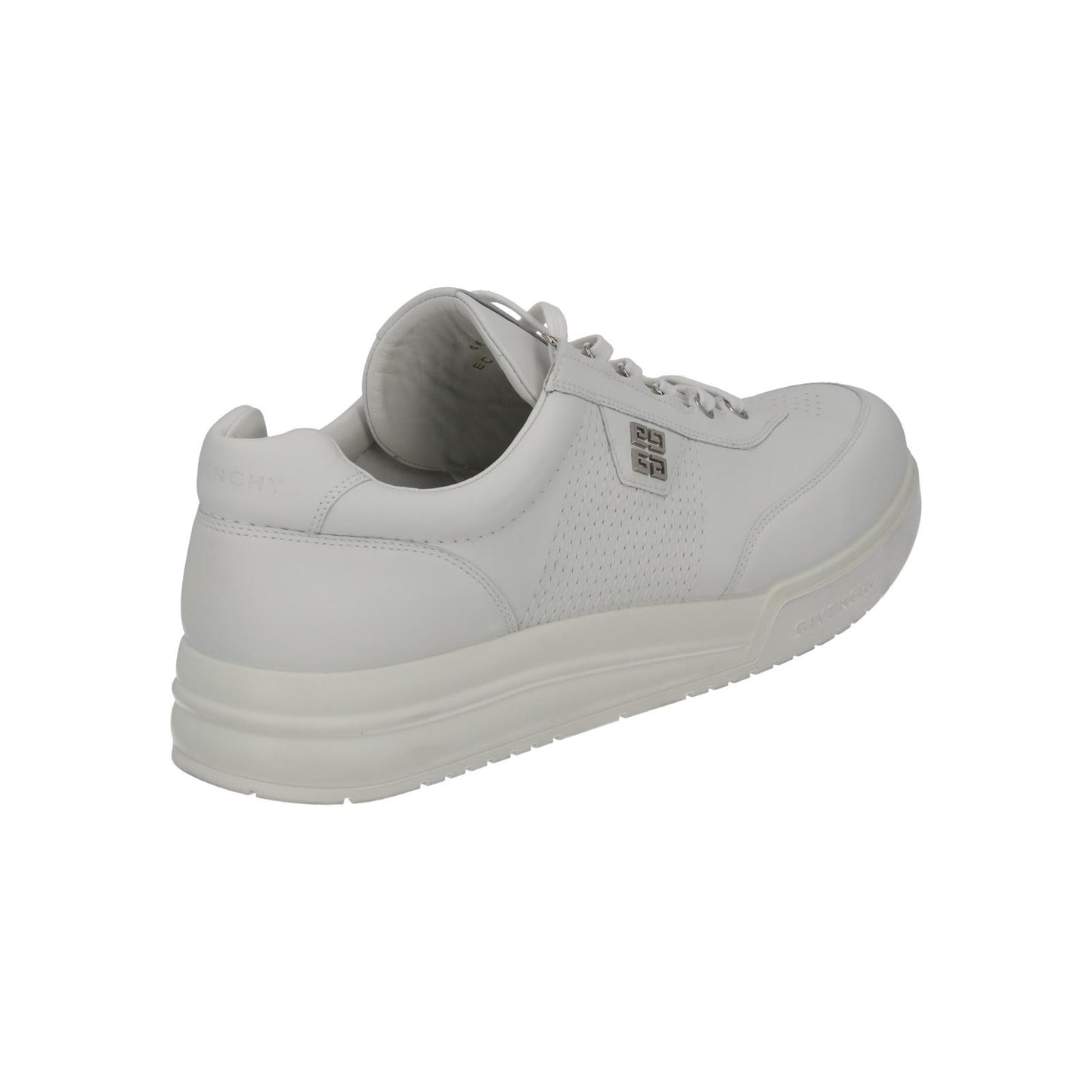 GIVENCHY G4 Trainer Low Top Lace Up Round Toe White Leather UK12 NEW RRP525