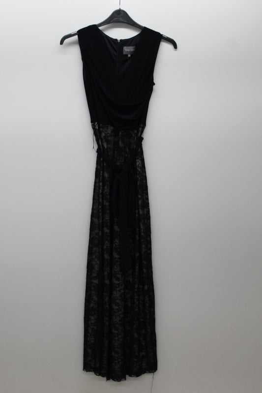 PHASE EIGHT Ladies Gwyneth Navy Blue Lace Pleated Skirt Maxi Dress UK8 NEW