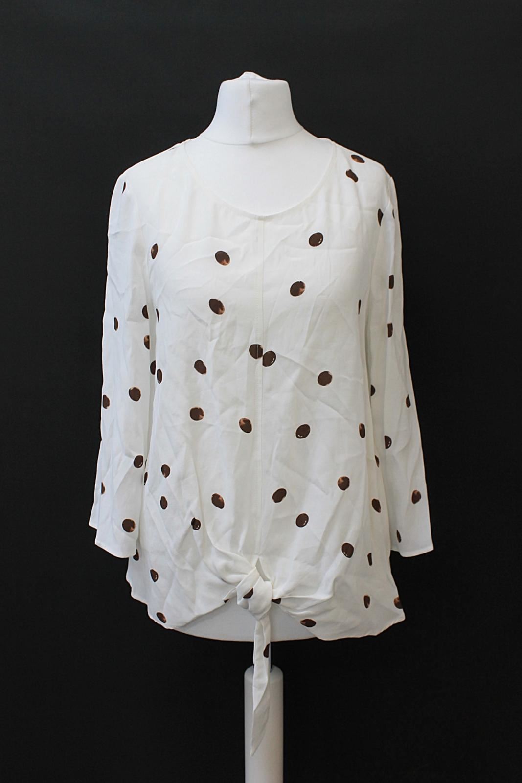 PHASE EIGHT Ladies Daniella Ivory Camel Flare Sleeve Blouse UK8 RRP65 BNWT