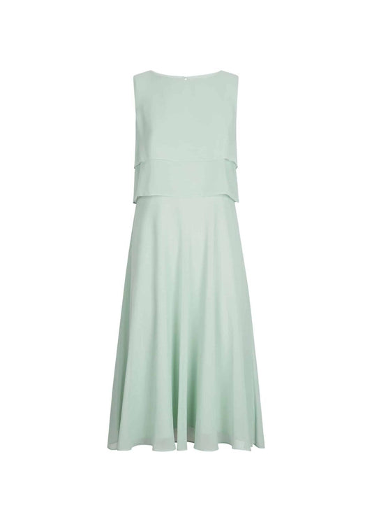 Hobbs Imogen Fit & Flare Dress Soft Mint Size UK10 RRP139