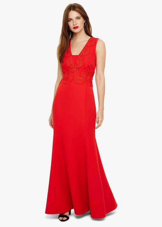 Phase Eight Avelyn Maxi Maxi Dress Fire Size UK10 RRP275
