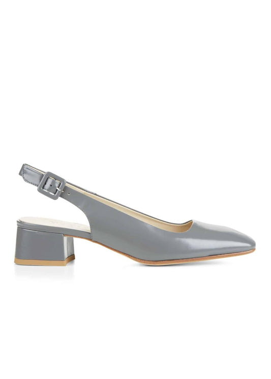 Hobbs Jess Slingback Leather Shoe Grey EU36 UK3 RRP149