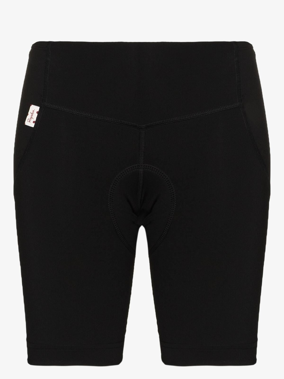 RAPHA Ladies Black Super Stretch Elasticated Padded Cycling Shorts XXS BNWT