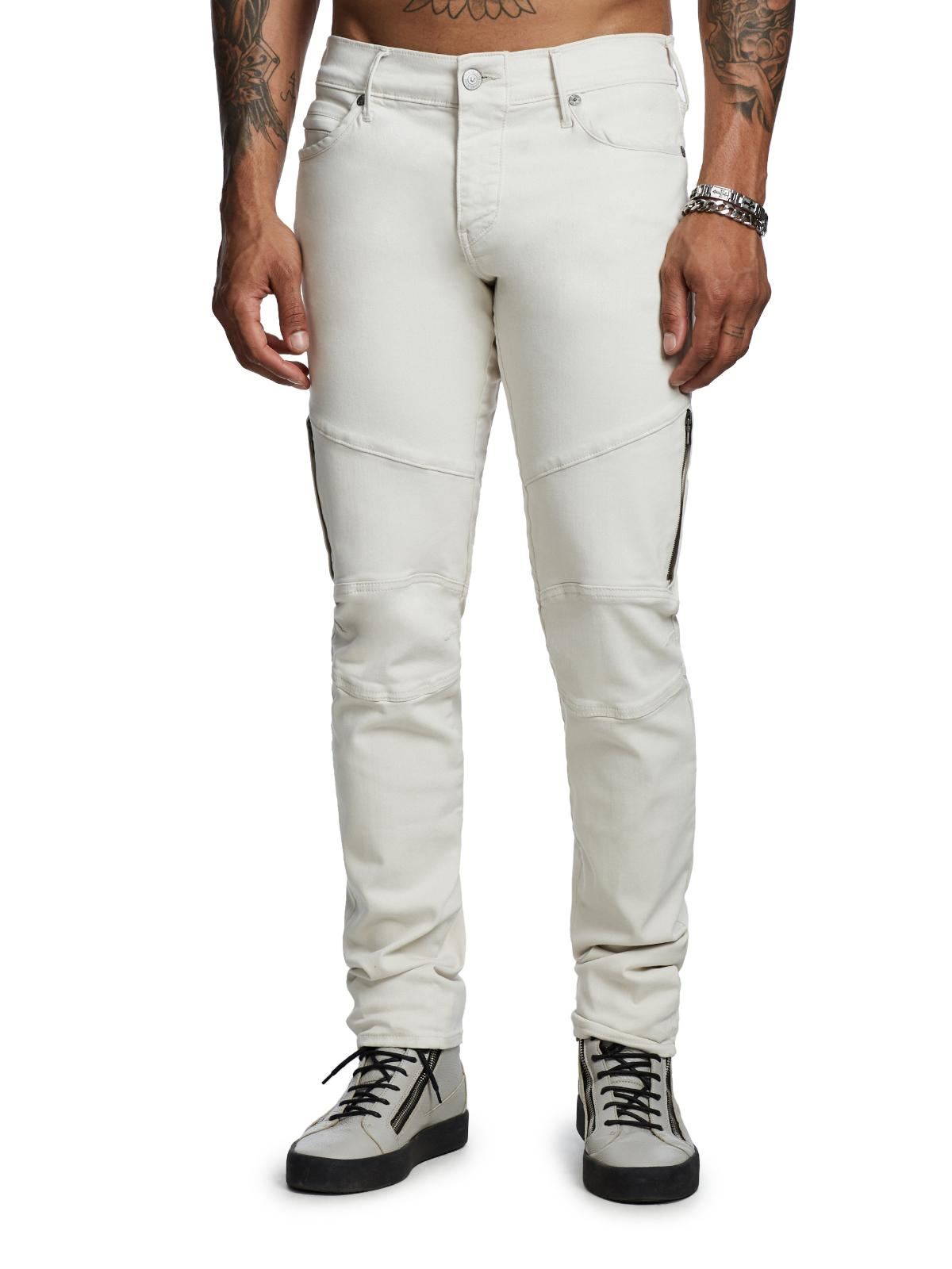 TRUE RELIGION Men's New Rocco Plaster Beige Slim Fit Jeans Size W34 BNWT RRP239