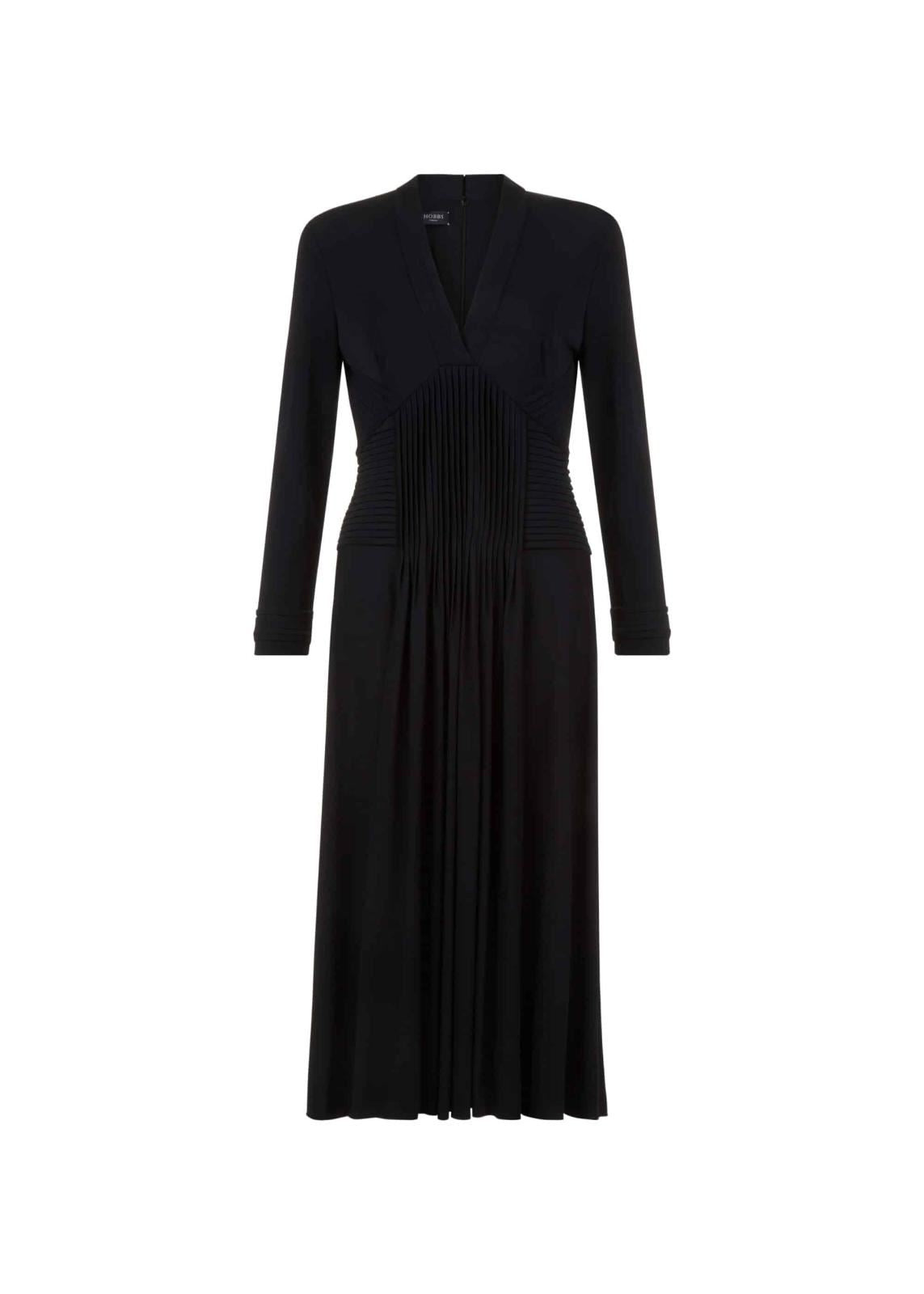 Hobbs Gwyneth Fit & Flare Dress Navy Size UK6 RRP299