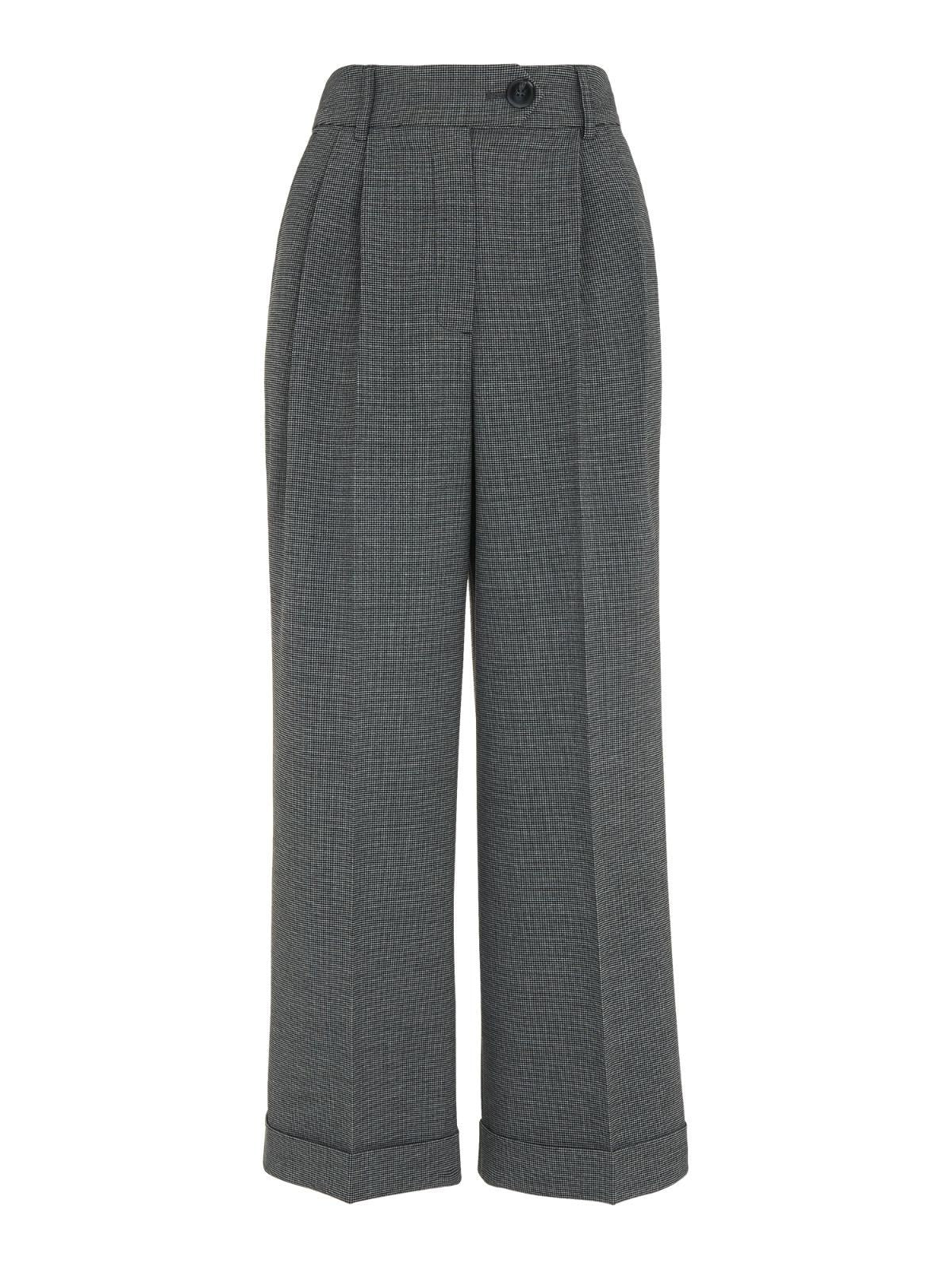 WHISTLES Ladies Turn Up Grey Multi Tailored Cropped Trouser UK16 BNWT RRP119