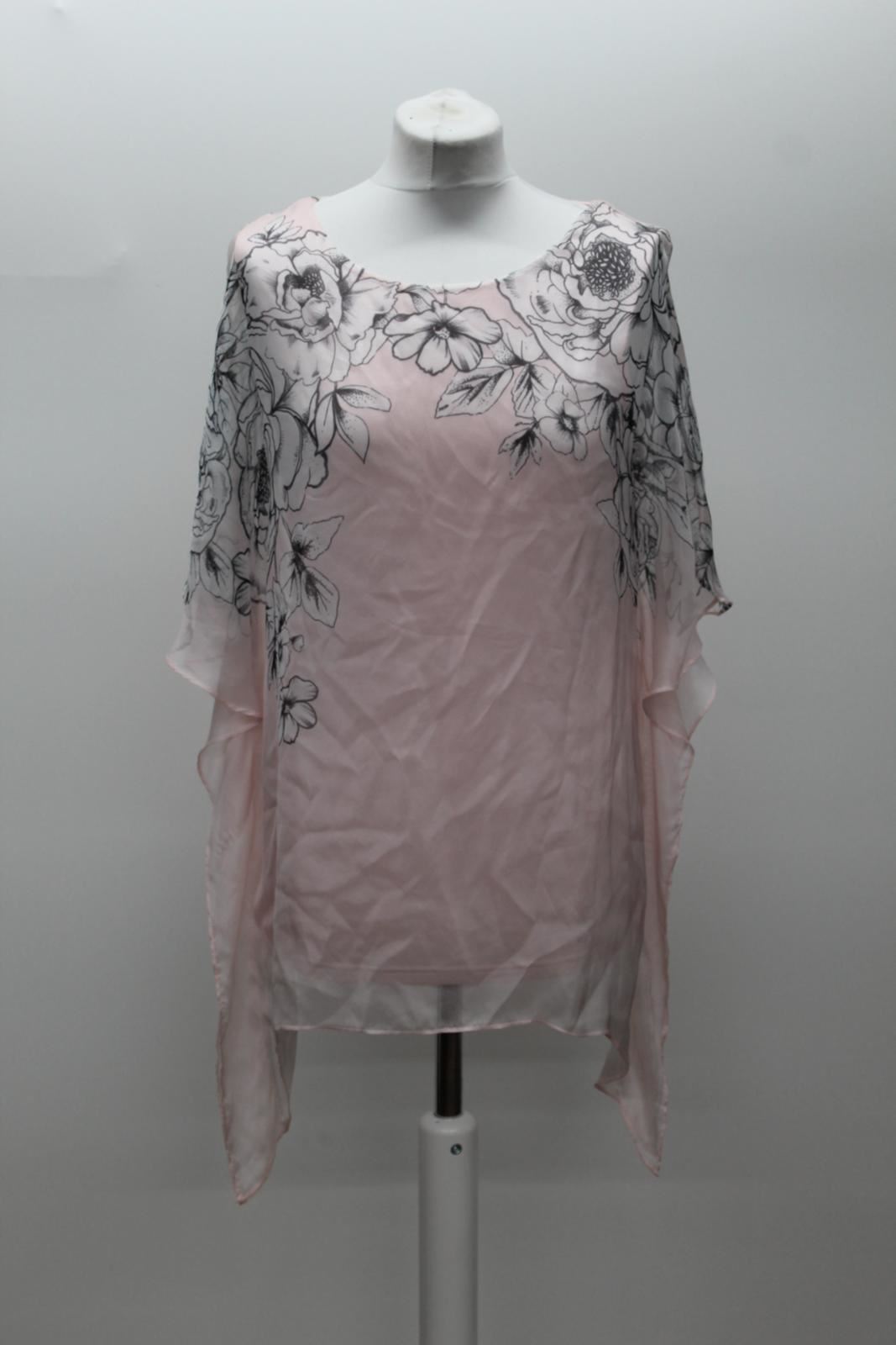 PHASE EIGHT Ladies Ivana Soft Pink Silk Floral Print Blouse UK12 BNWT RRP89
