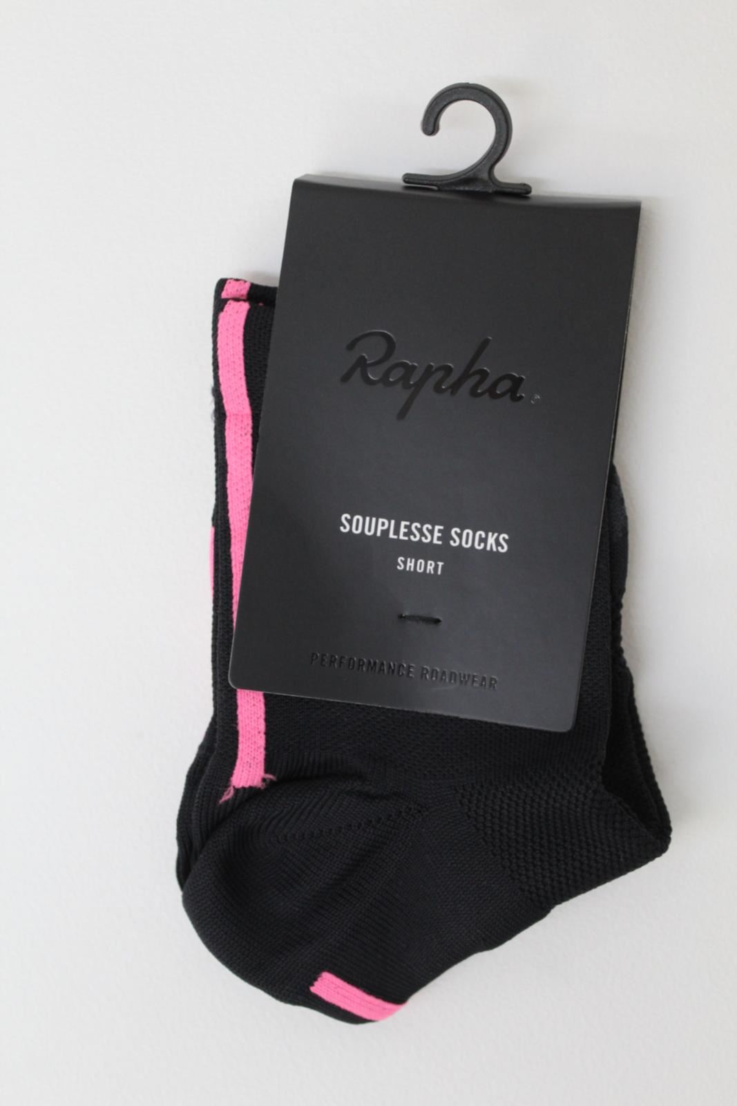 RAPHA Ladies Black Meryl Skinlife Short Souplesse Cycling Socks Size XS BNWT
