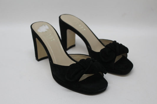 HOBBS Ladies Black Fine Suede Ophelia Mule Open Toe Shoes Slip On EU36 UK3 NEW