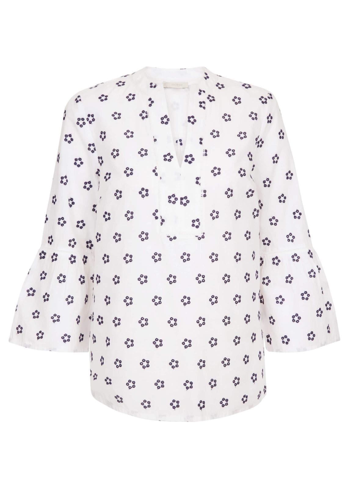 Hobbs Maudie Top Marine White Size UK6 RRP79