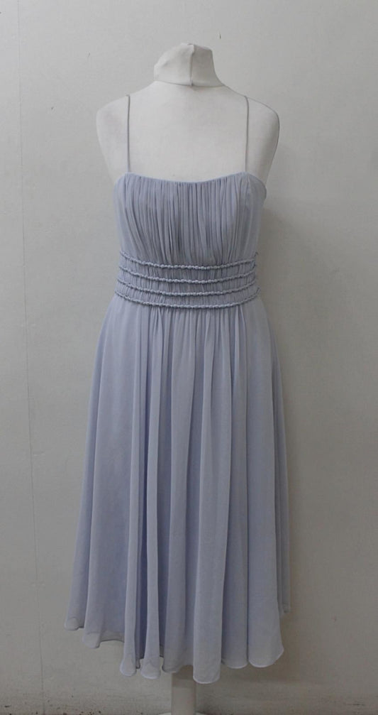 PHASE EIGHT Ladies Paola Sleeveless Beaded Dress Dusty Blue UK8 NEW RRP130