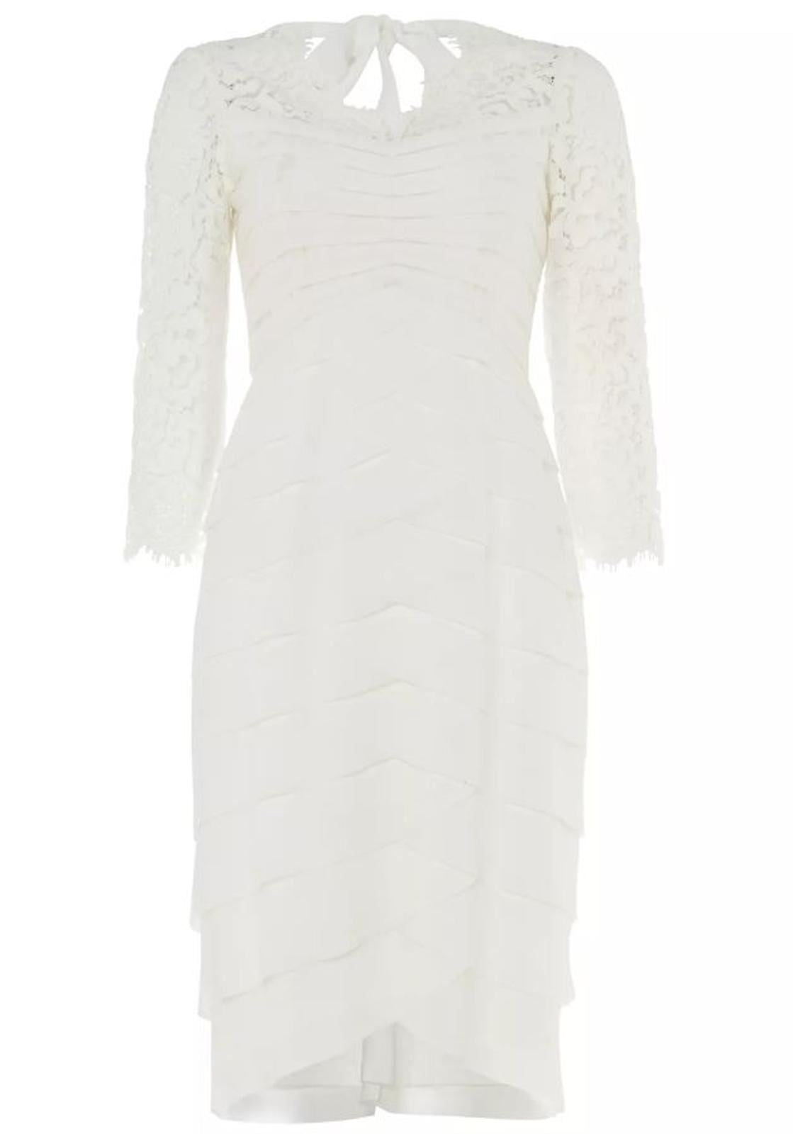 PHASE EIGHT Ladies Snow White Madalyn Wedding Bridal Lace Dress UK12 BNWT