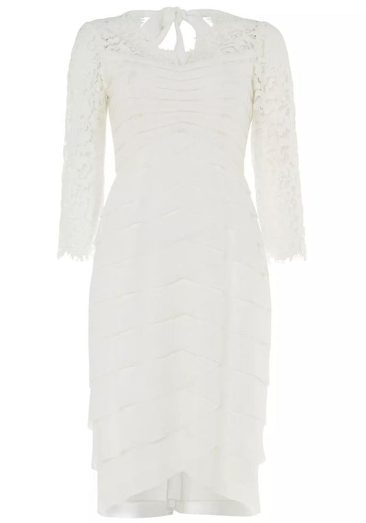 PHASE EIGHT Ladies Snow White Madalyn Wedding Bridal Lace Dress UK12 BNWT