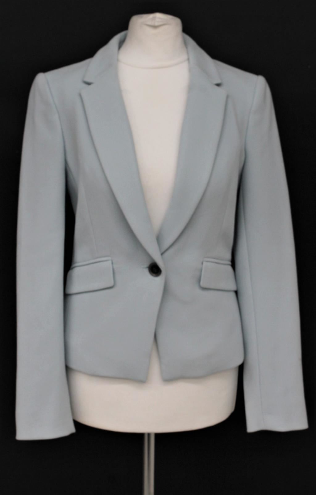 HOBBS Ladies Ice Blue Single Breasted Notch Lapel Maya Jacket UK6 BNWT RRP169