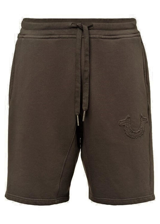 TRUE RELIGION Men's Brown Horseshoe Active Wear Sweat Shorts S RRP 109 BNWT