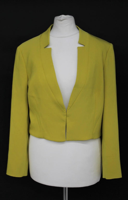 HOBBS Ladies Yellow Single Breasted Long Sleeve Imogen Jacket UK10 BNWT RRP149