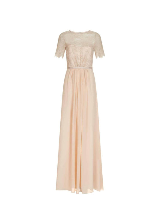 Hobbs Tessa Maxi Dress Champagne Size UK10 RRP179