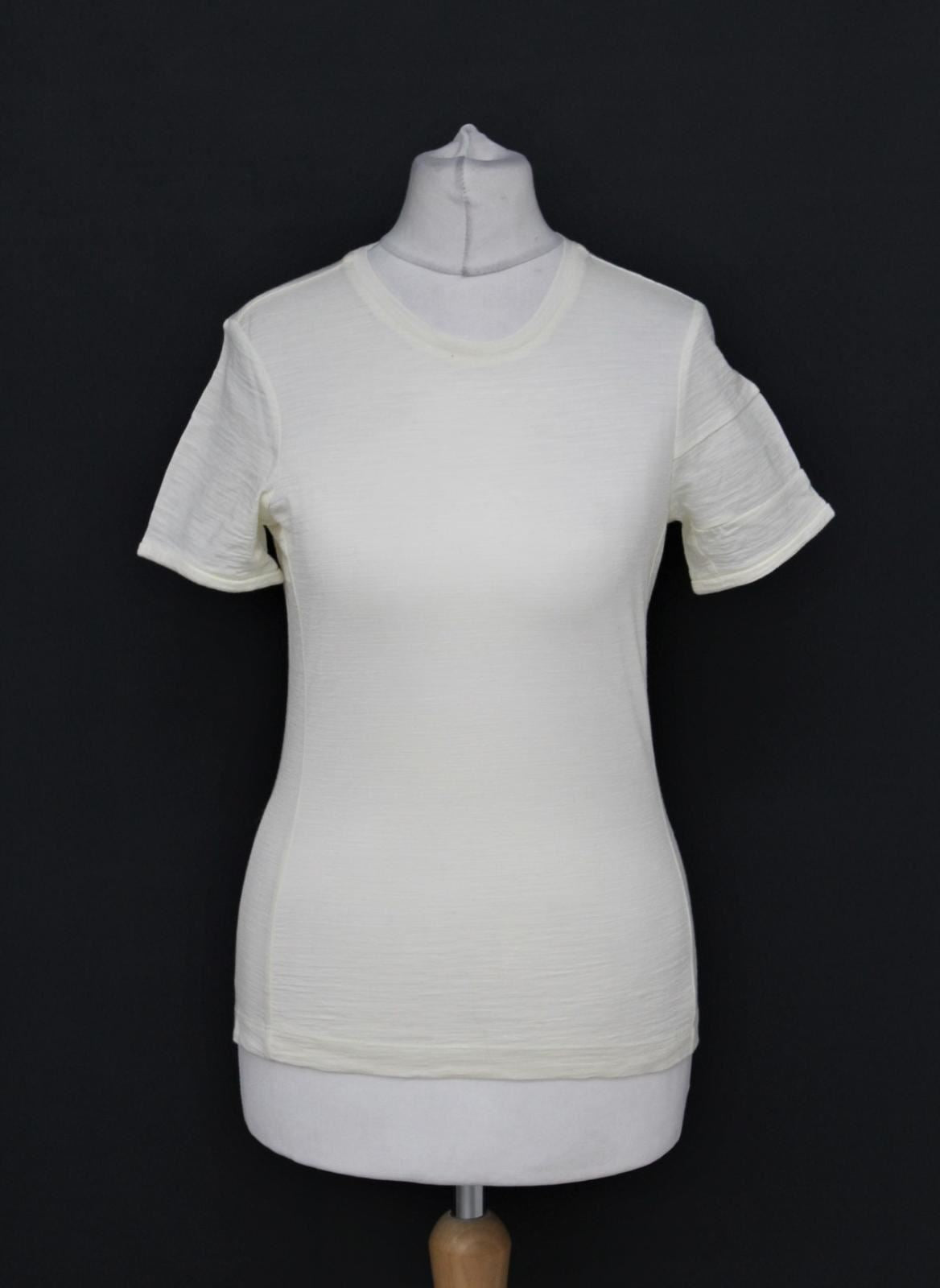 RAPHA Ladies Cream Merino Wool Crew Neck Basic Cycling T-Shirt XXS BNWT