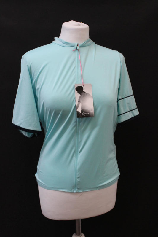 RAPHA Ladies Blue Collared Short Sleeve Souplesse Lightweight Jersey II XL NEW