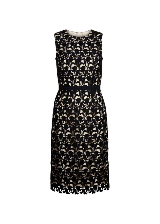 Hobbs Keeley Shift Dress Navy Nude Size UK10 RRP169