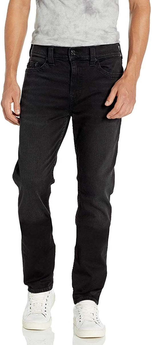 TRUE RELIGION Men's Ricky No Flap Sn Denim Jeans Jet Black W36 L34 BNWT RRP99