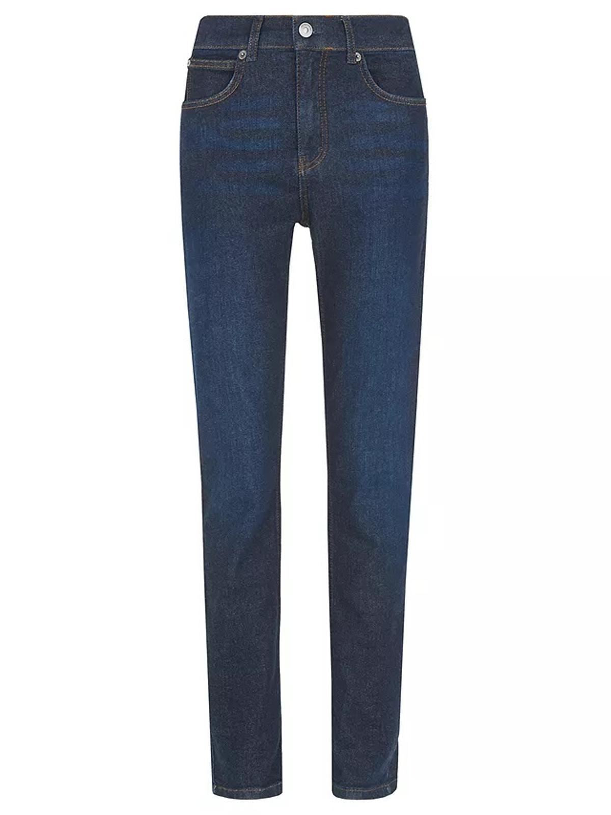 WHISTLES Ladies Dark Denim Blue Wash Skinny Zip Fly Jeans W24 RRP85 BNWT