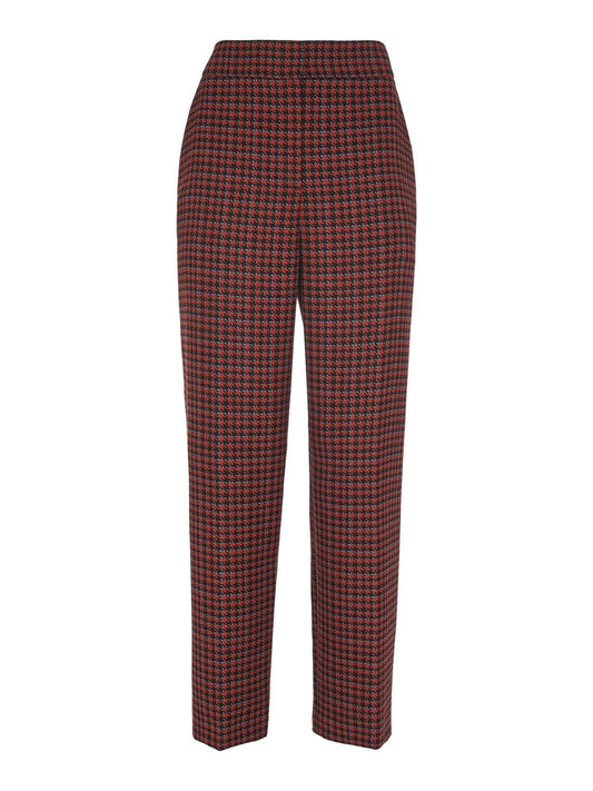 WHISTLES Ladies Kate Classic Red Check Relaxed Fit Trousers UK4 BNWT RRP149