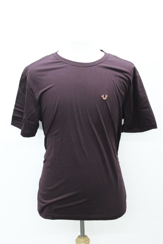 TRUE RELIGION Men's Plum Purple Crew Neck Short Sleeve T-Shirt XXL RRP59 BNWT