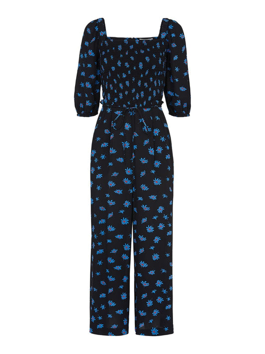 WHISTLES Ladies Scattered Daisy Klara Jumpsuit Black/Multi UK6 BNWT RRP199