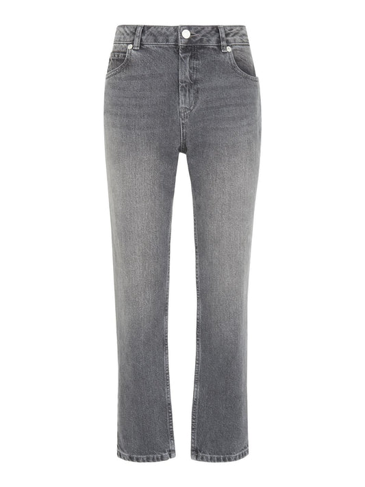 WHISTLES Ladies Grey Straight Leg Five Pocket Jeans Size W24 RRP95 BNWT