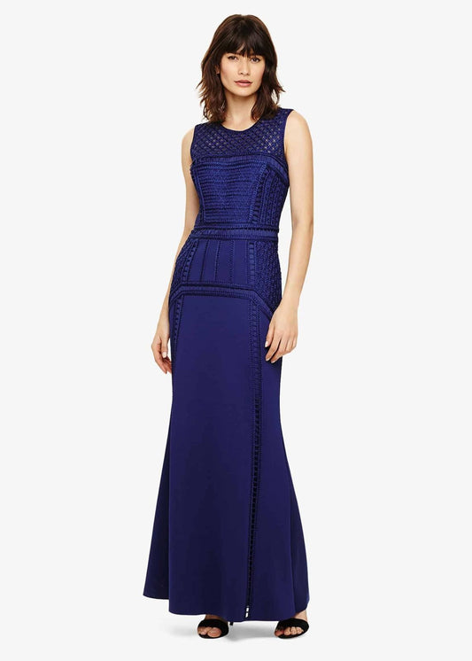 Phase Eight Davina Maxi Long Dress Cobalt Size UK8 RRP325