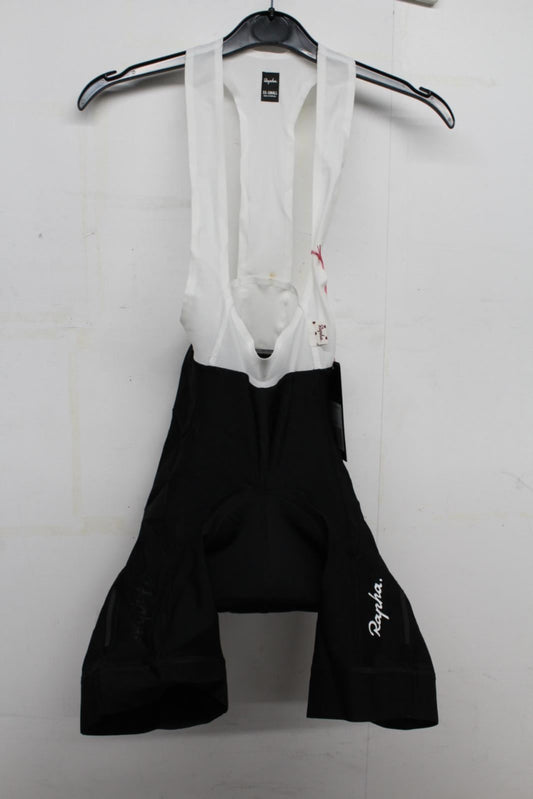RAPHA Ladies Black & White Cycling Bike Sports Souplesse Bib Shorts XXS NEW