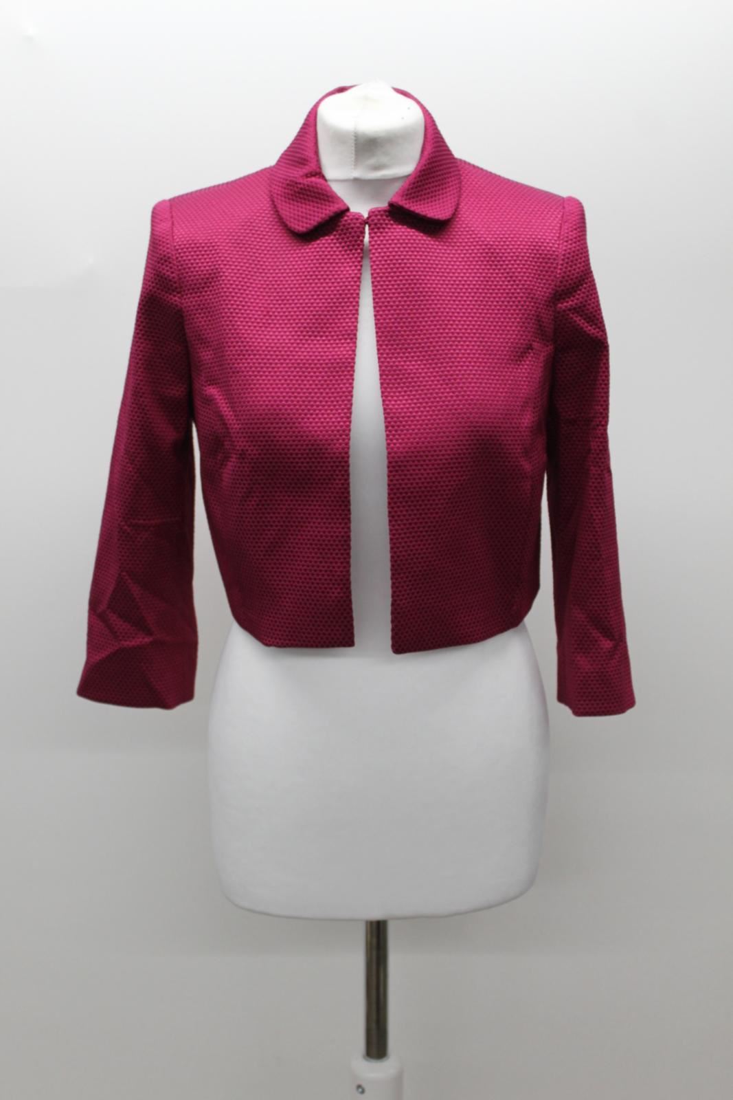 PHASE EIGHT Ladies Kimarra Magenta Purple Cotton Blend Jacket UK6 BNWT RRP120