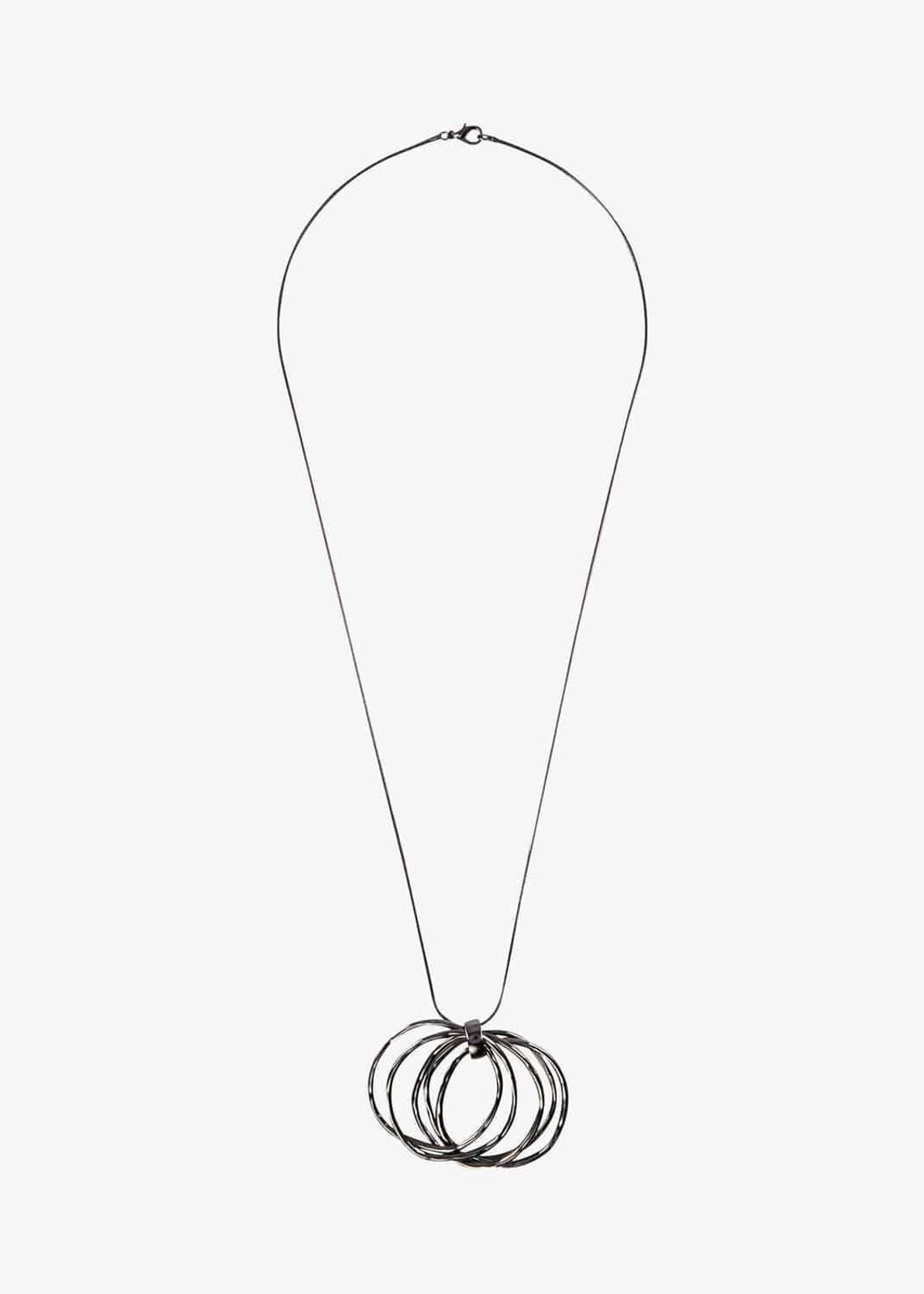 Phase Eight Elizabeth Pendant Necklace Pewter RRP29