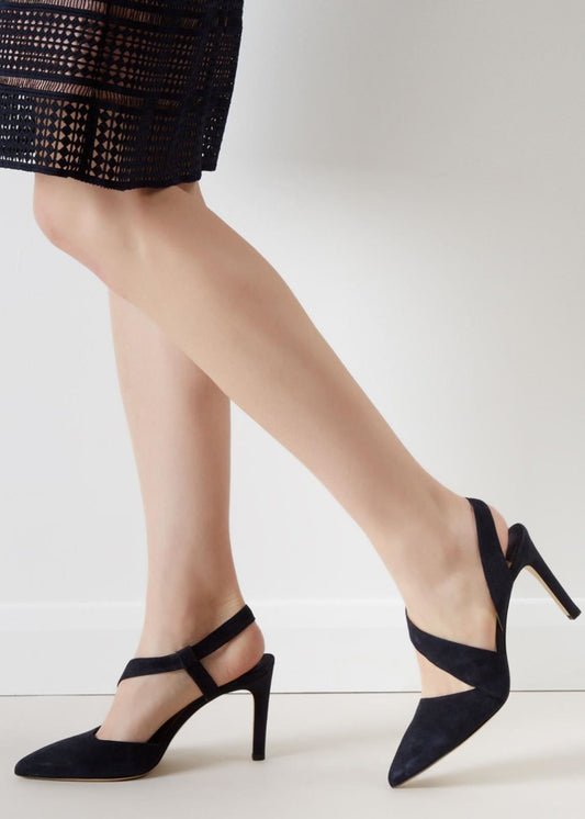 Hobbs Eve Slingback Shoe Navy EU41 UK8 RRP149