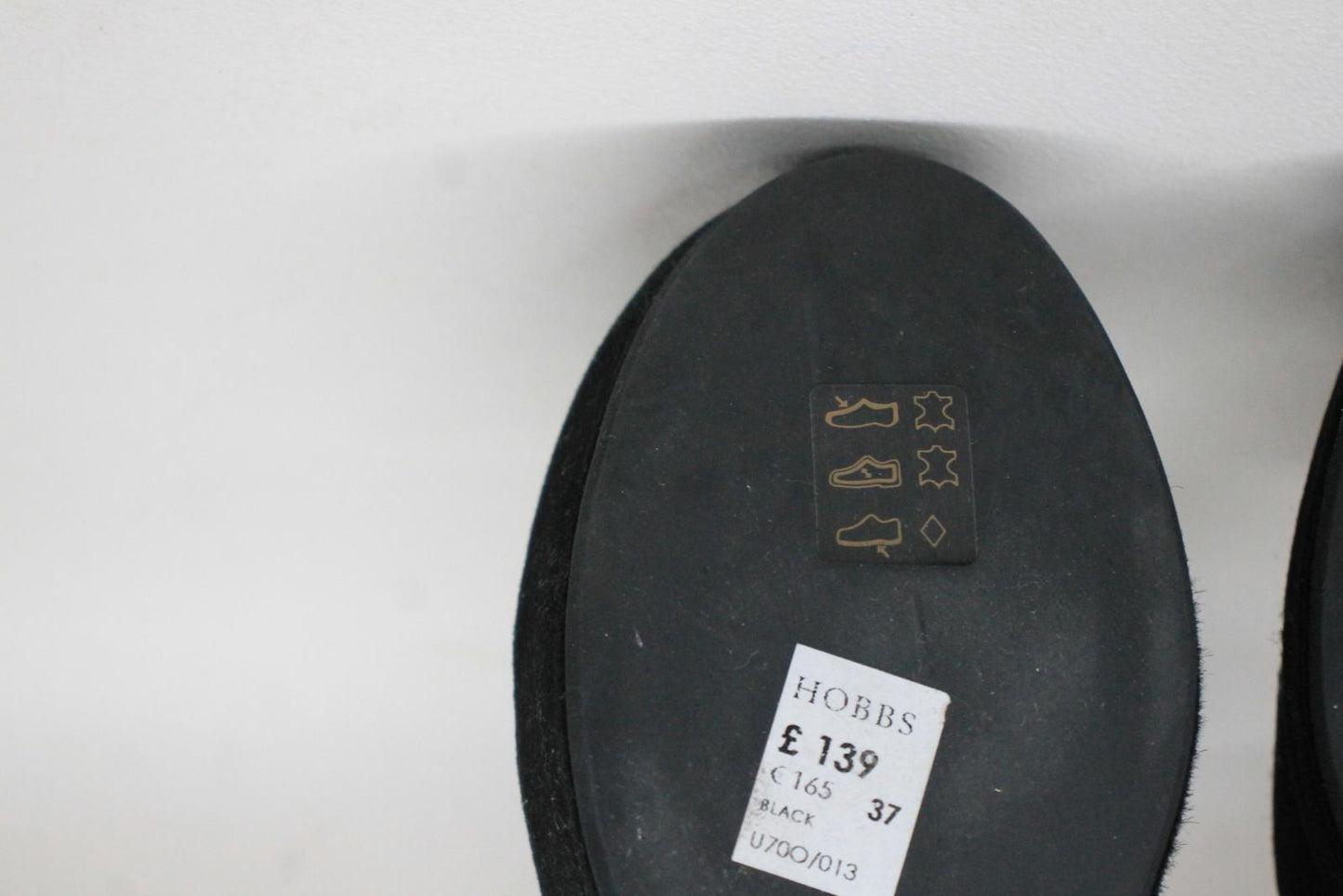HOBBS Ladies Black Multicolour Suede Leather Mabel Wedge Sandal Shoes UK8 BNIB