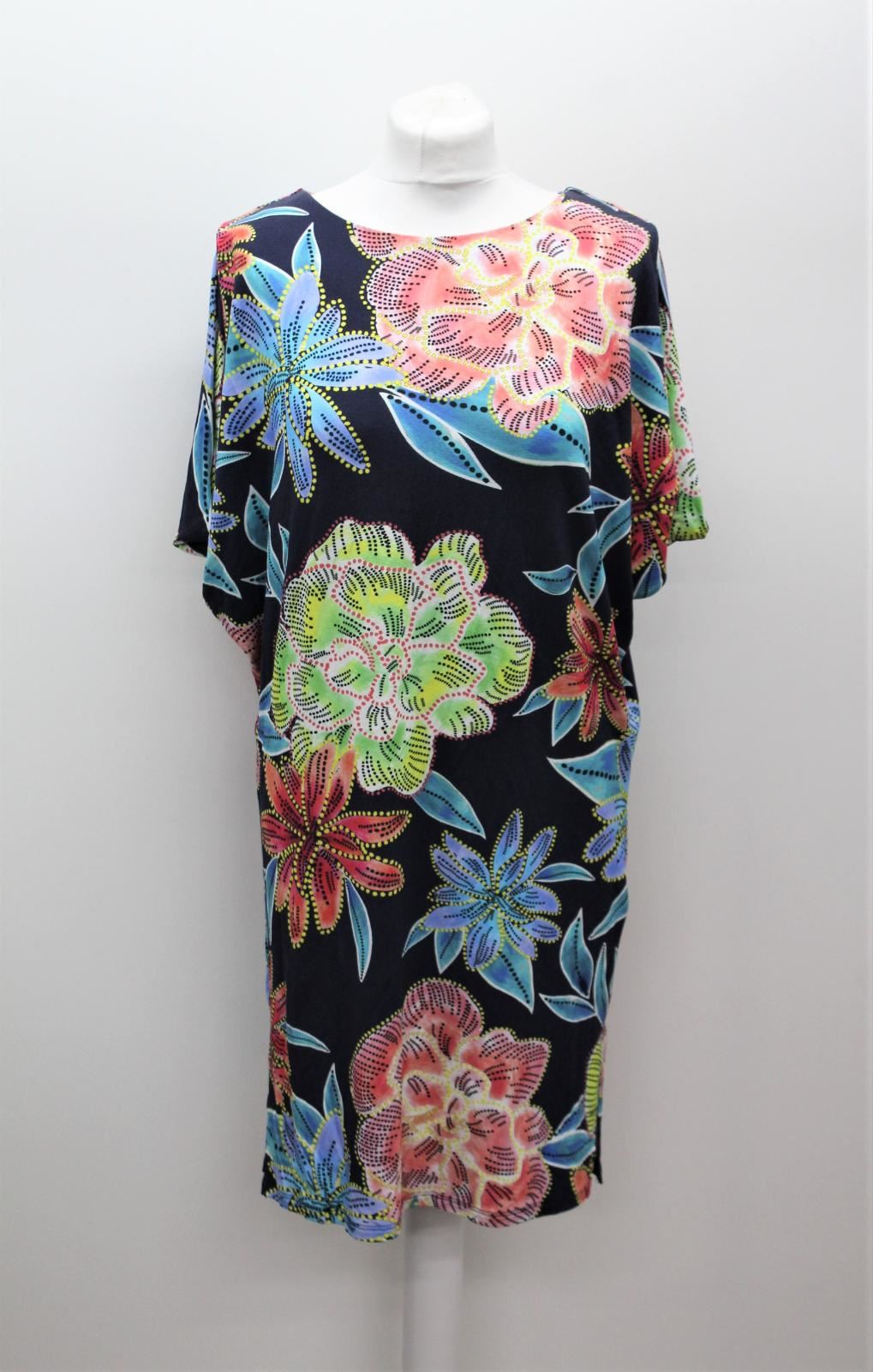 PHASE EIGHT Ladies Delaney Navy Blue Floral Beach Shift Dress UK8 NEW RRP69