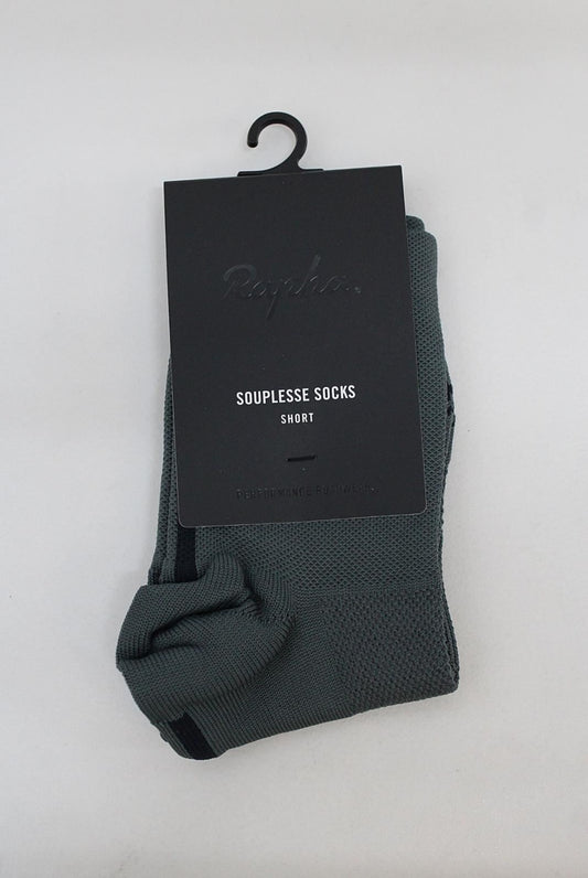 RAPHA Ladies Souplesse Short Stretch Cycling Socks Green Grey XS BNWT RRP15
